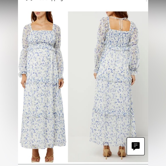 A Pea in the Pod Dresses & Skirts - A Pea in the Pod Smocked Floral Maternity Dress